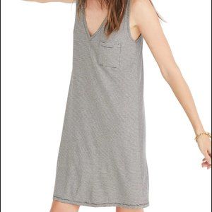 Madewell Swingy Tank Dress Stripe Sz XL